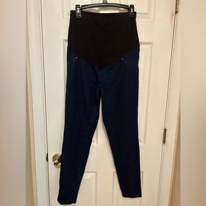 Dark blue maternity jeggings